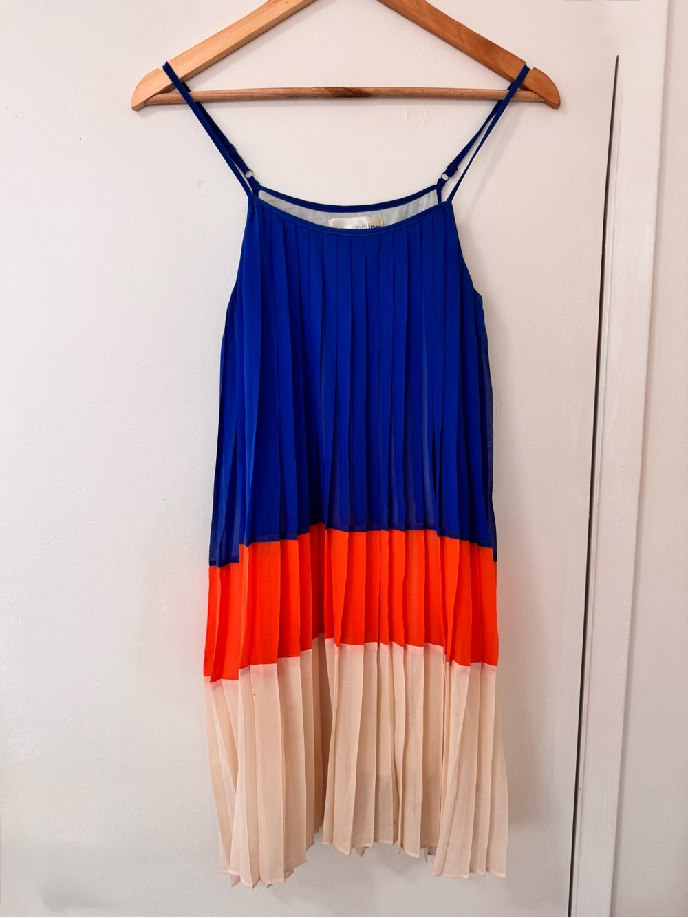 Tanjina Pleated Colorblock Midi Dress – Size S